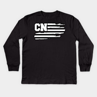 Casey Neistat Merch CN Flag Kids Long Sleeve T-Shirt